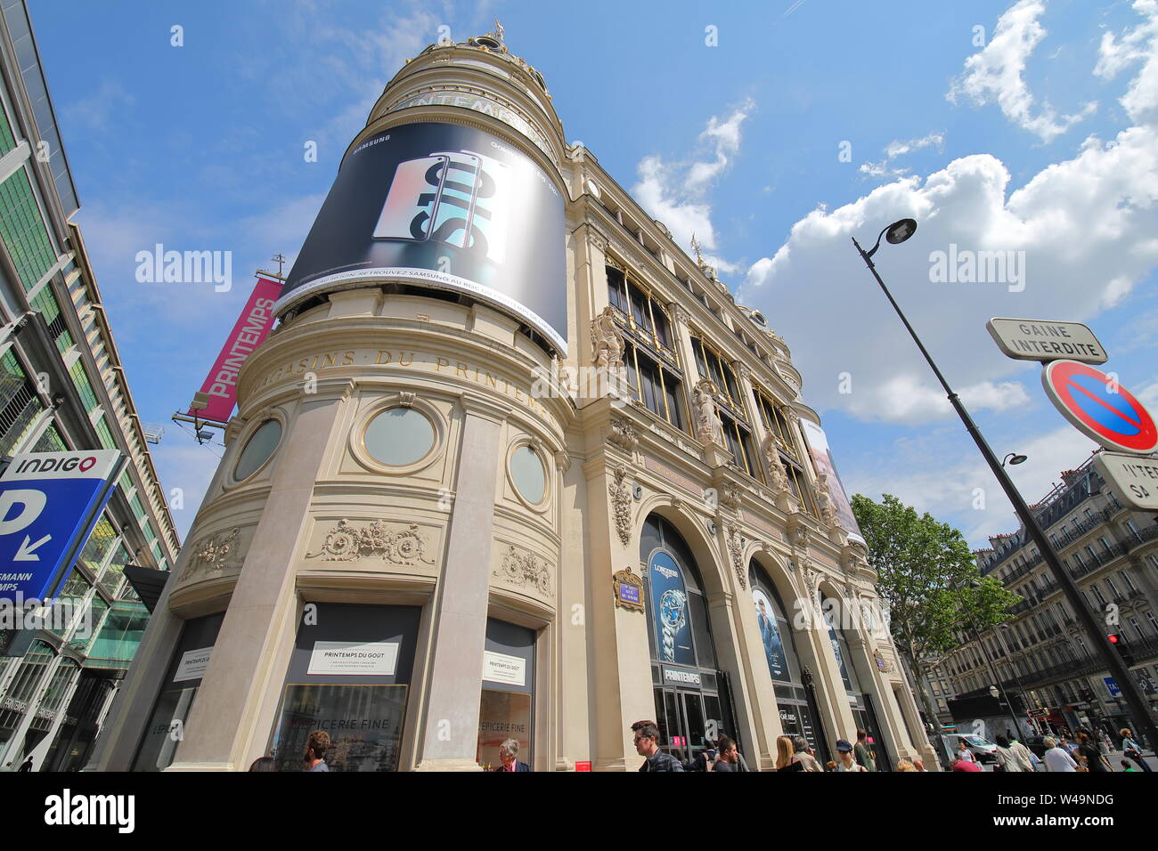 Grands Magasins Du Printf department store Paris France Stock Photo Alamy