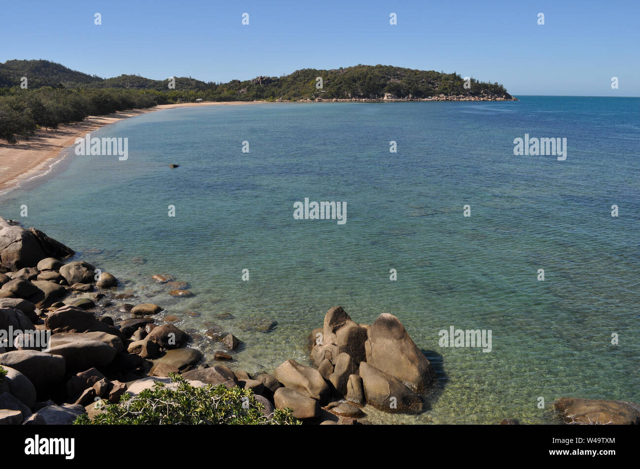 Geoffrey Bay beach, on the Gabul Way elevated walk from Nelly Bay to Geoffrey Bay,