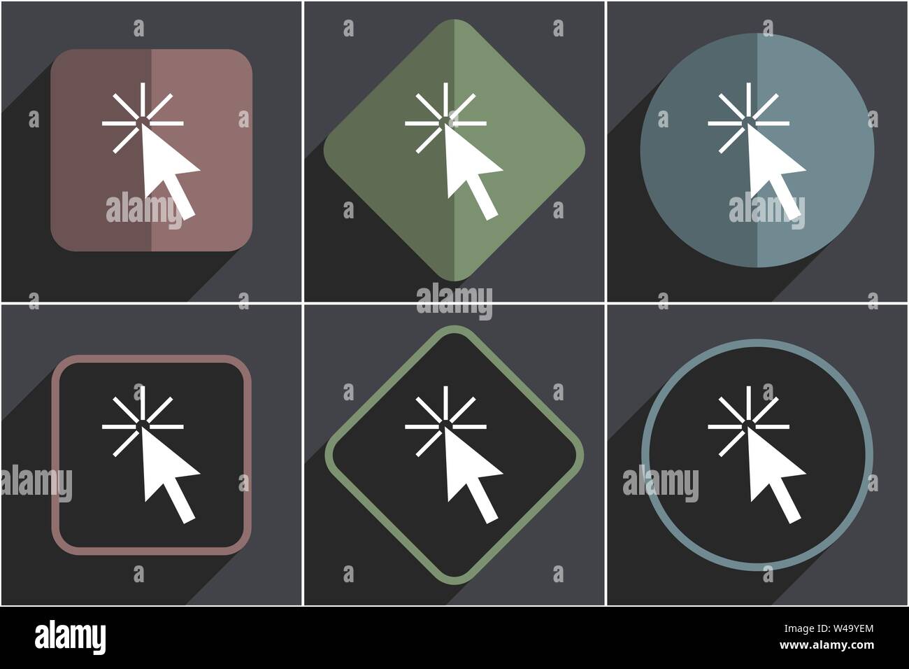 Mouse clicking special button Stock Vector Images - Alamy