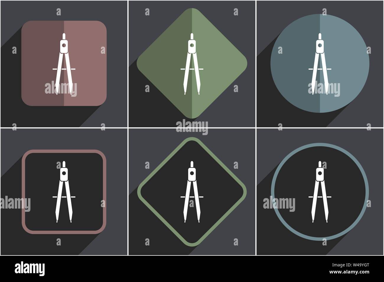 Learning flat vector icons set Stock Vector Image & Art - Alamy