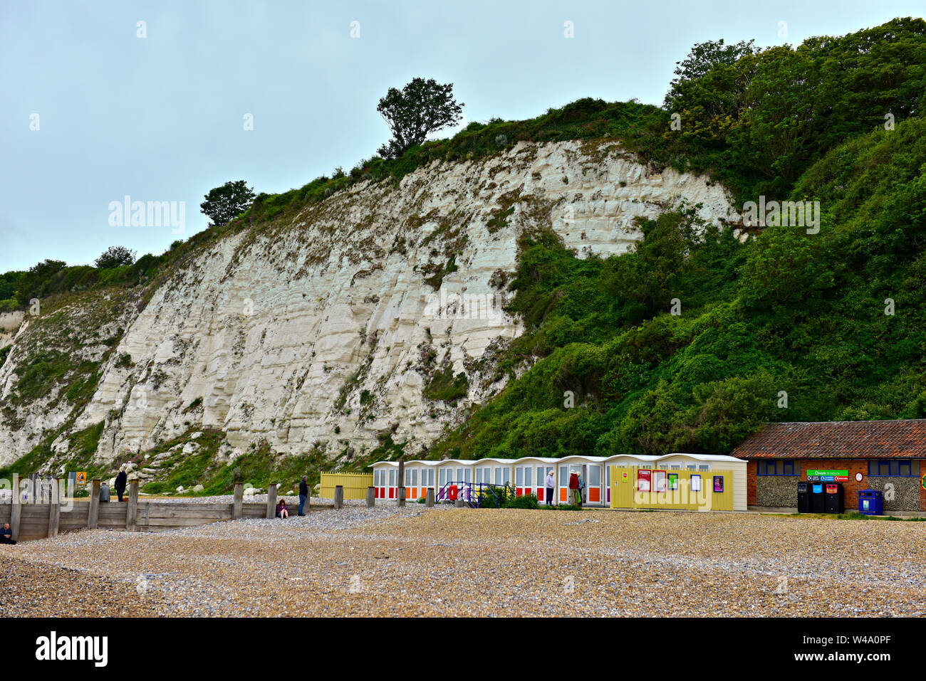 The West end of Eastbourne beach, Eastbourne, East Sussex, UK Stock Photo