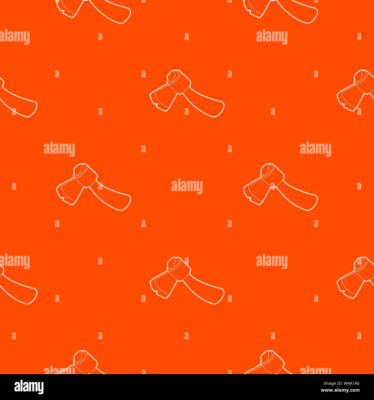 Axe pattern vector orange Stock Vector