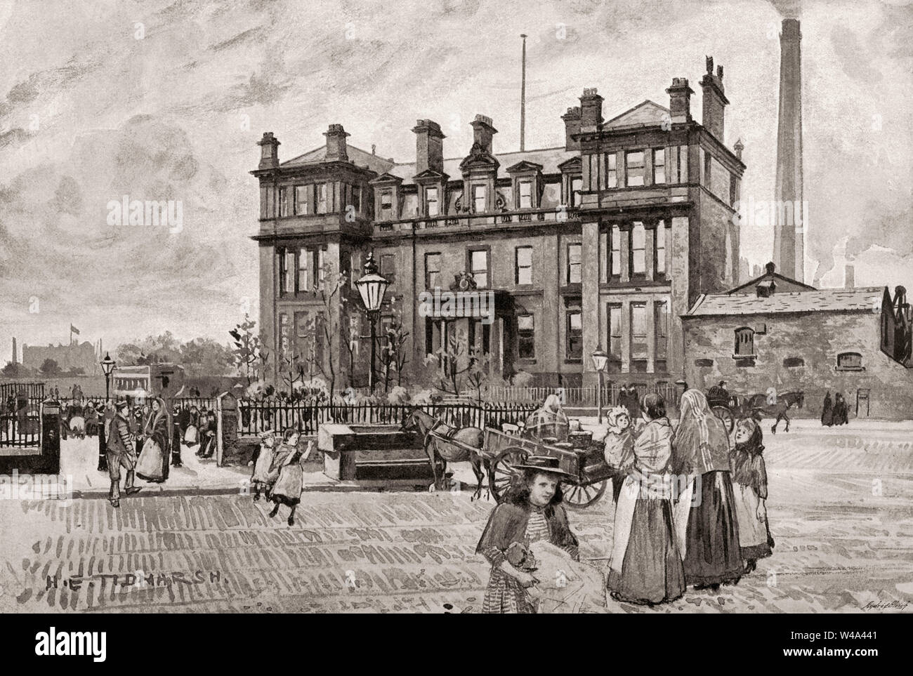 Salford Royal Hospital, Pendleton, Salford, Greater Manchester, England, UK, 19th century Stock Photo