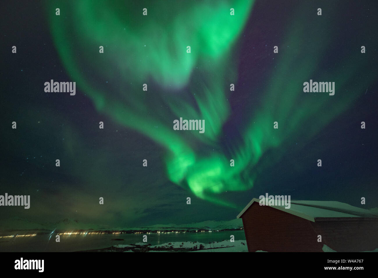 Aurora Borealis Wunderschone Nordlichter In Norwegen Tromso