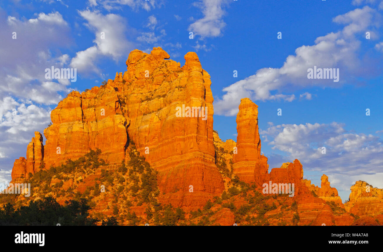 Red Rock Spires of Sedona Stock Photo