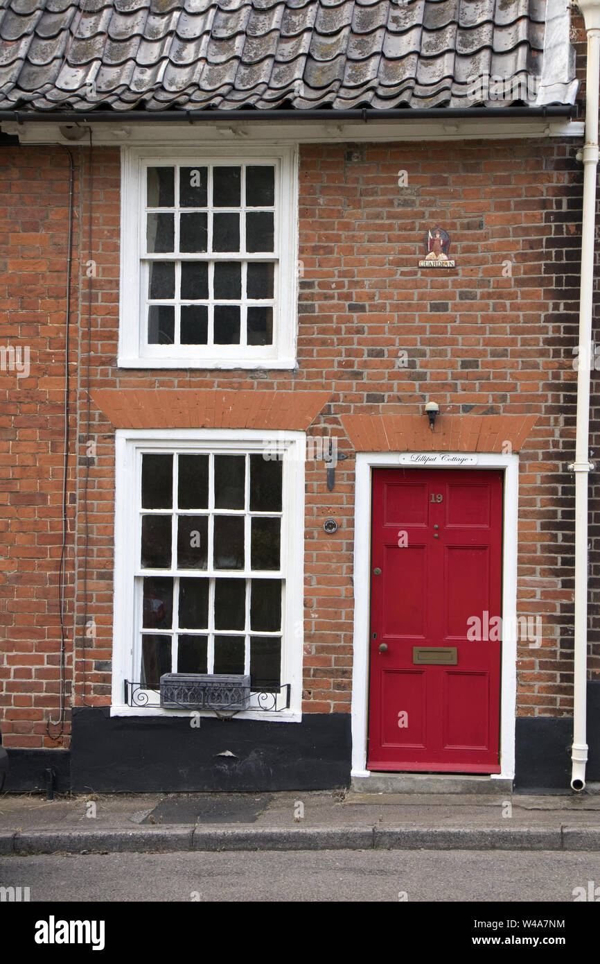 Cottage in the picturesque village of Wangford, Suffolk Stock Photo