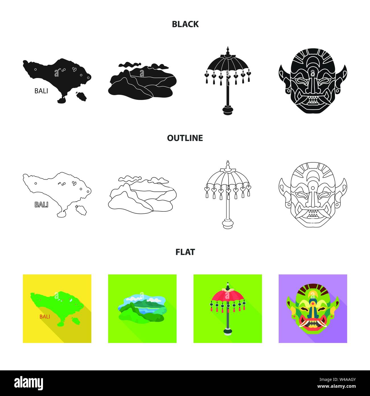 Dragon and umbrella sign Stock Vector Images - Alamy