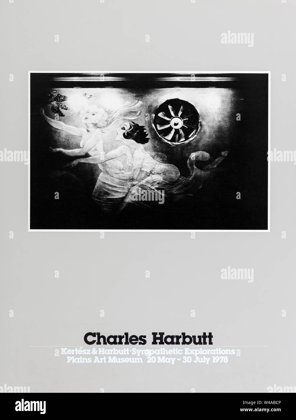 Original Charles Harbutt photography poster of A LA Fourchette, New York 1974, for the Kertesz & Harbutt photo exhibition Sympathetic Explorations at Stock Photo