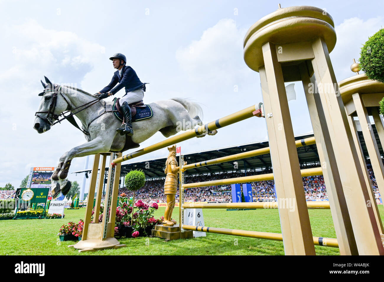 Aachen, Germany. 21st July, 2019. Equestrian sports, CHIO, jumping