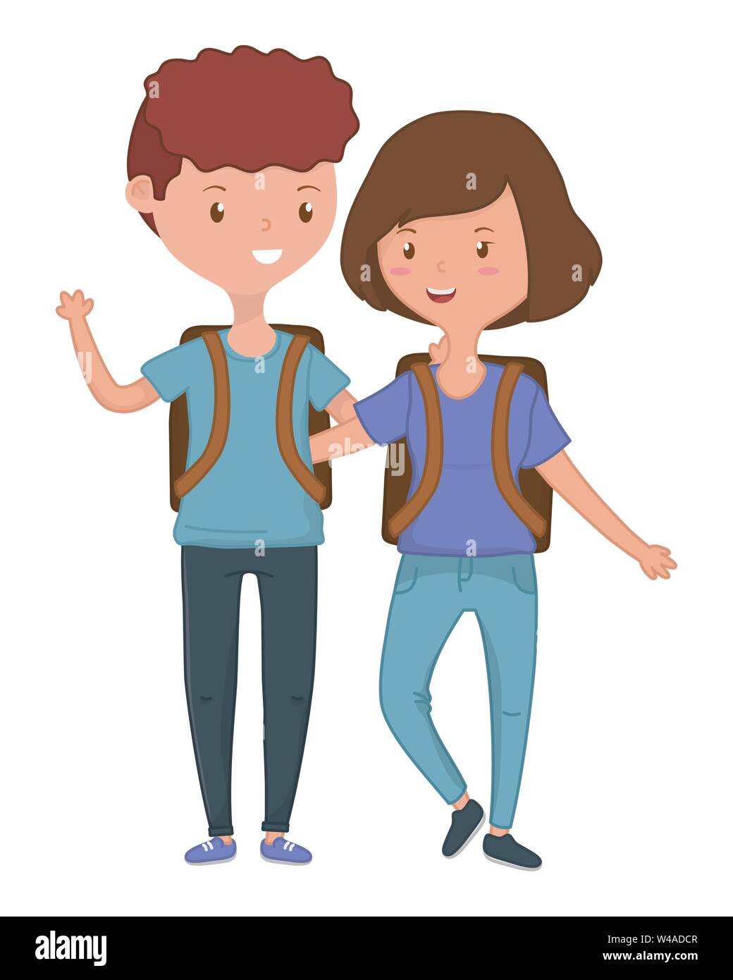 Teenager Boy And Girl Design Person Portrait Young Youth Student And Teen Theme Vector Illustration Stock Vector Image Art Alamy Teenager Boy And Girl Design Person Portrait Young Youth Student And Teen Theme Vector Illustration Stock Vector Image Art Alamy