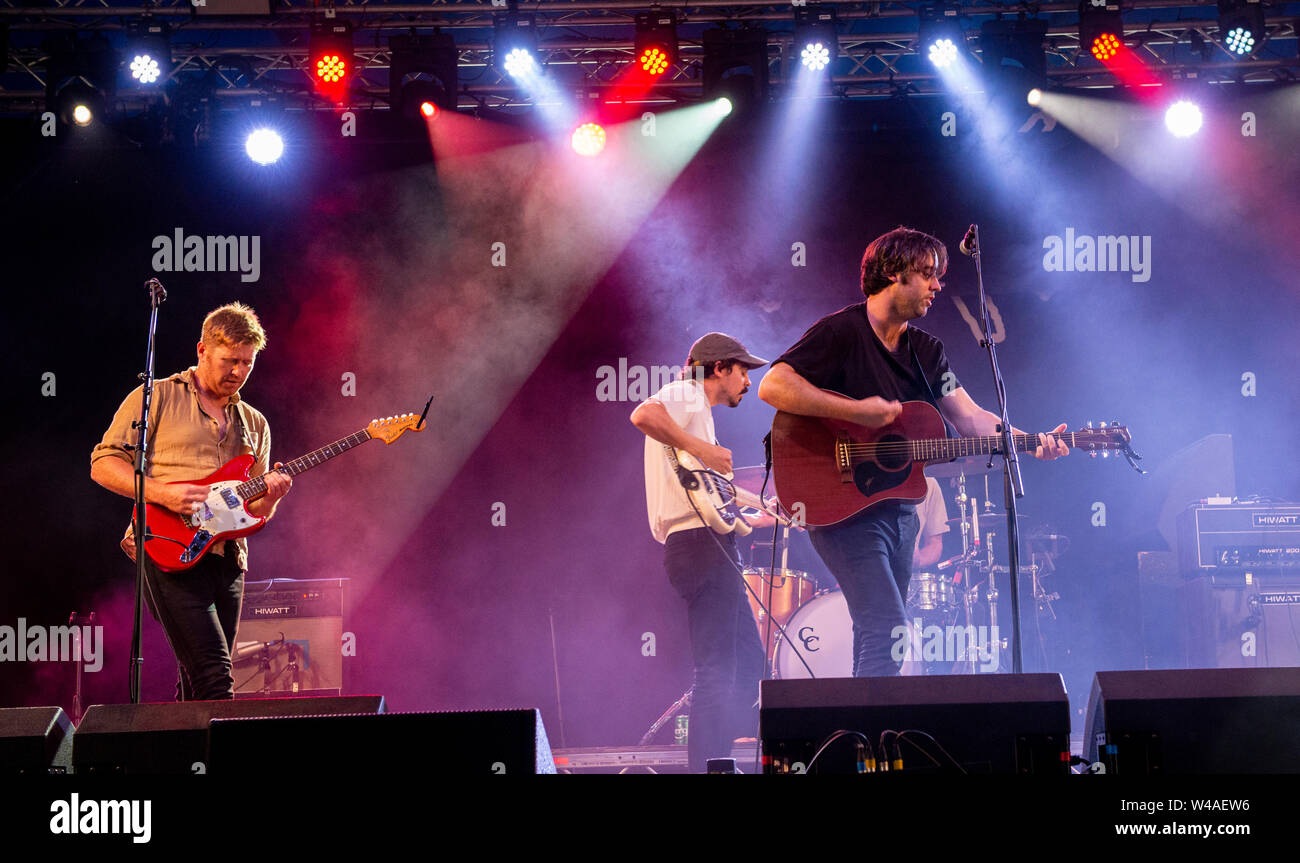 Rolling Blackouts Coastal Fever playing live at Latitude Festival, Henham Park, Suffolk, UK, 21st July 2019 Stock Photo