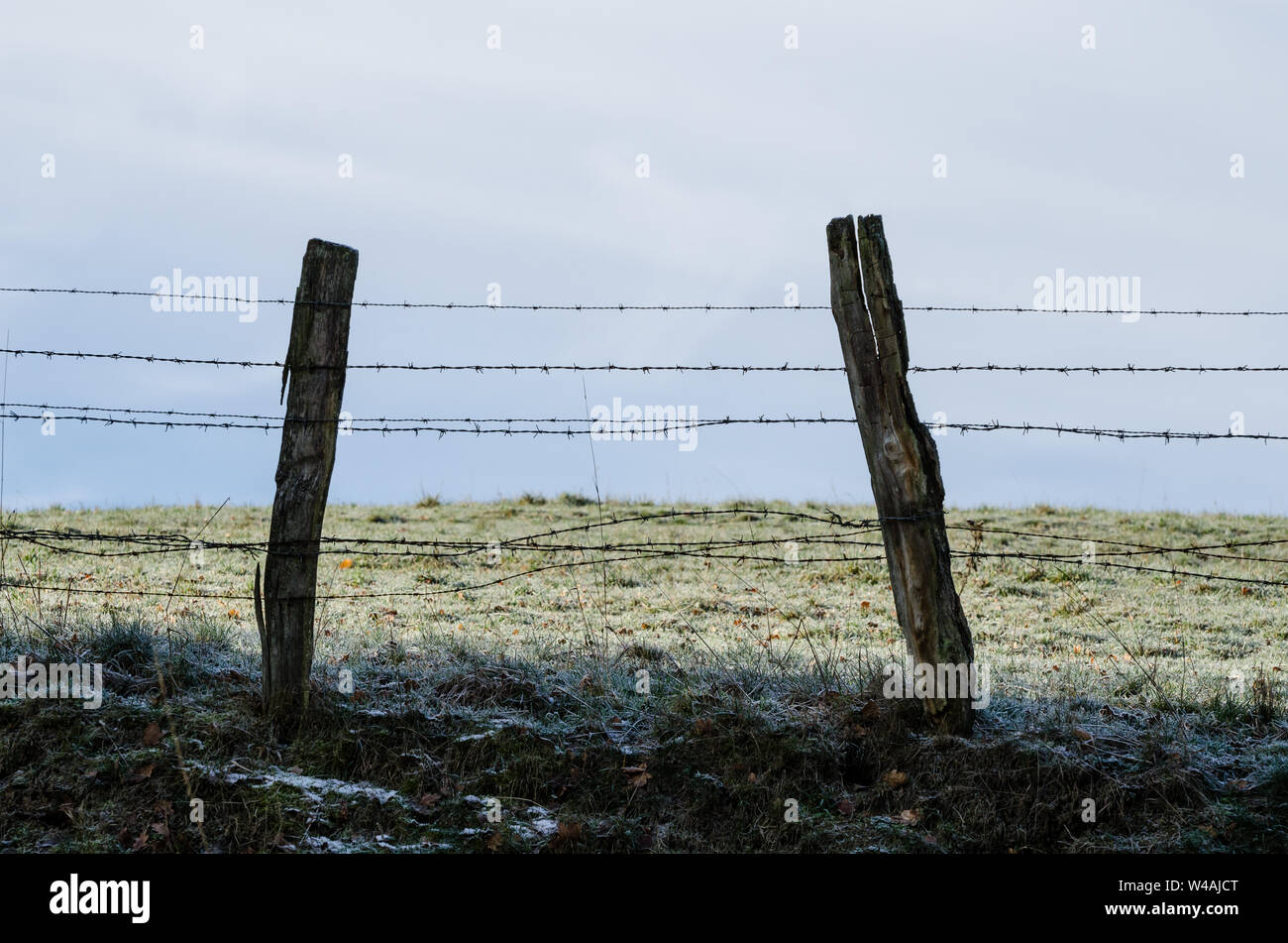 Fence and barrier in the countryside in Bavaria, Germany Stock Photo Alamy