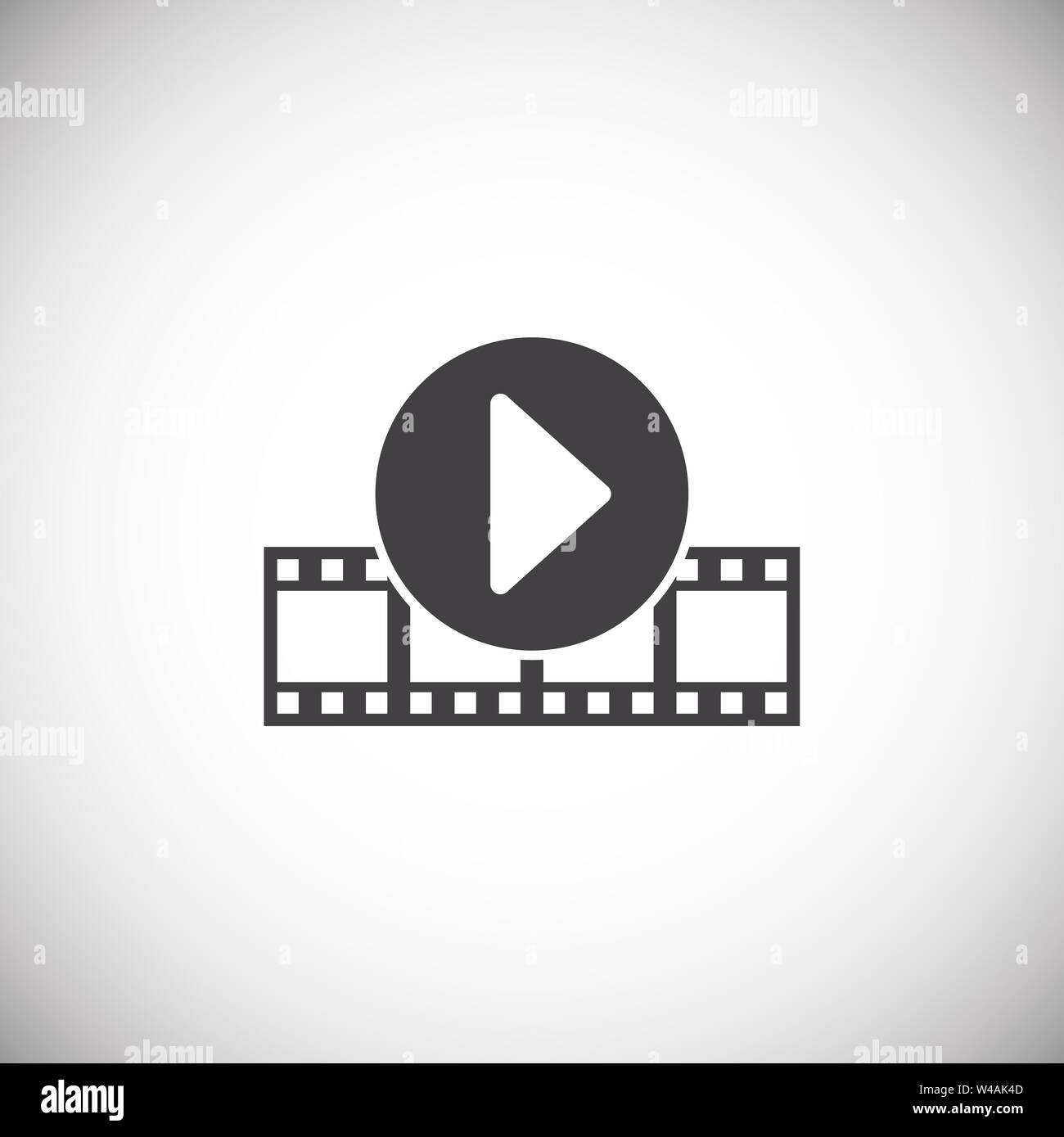Film strip related icon on background for graphic and web design ...