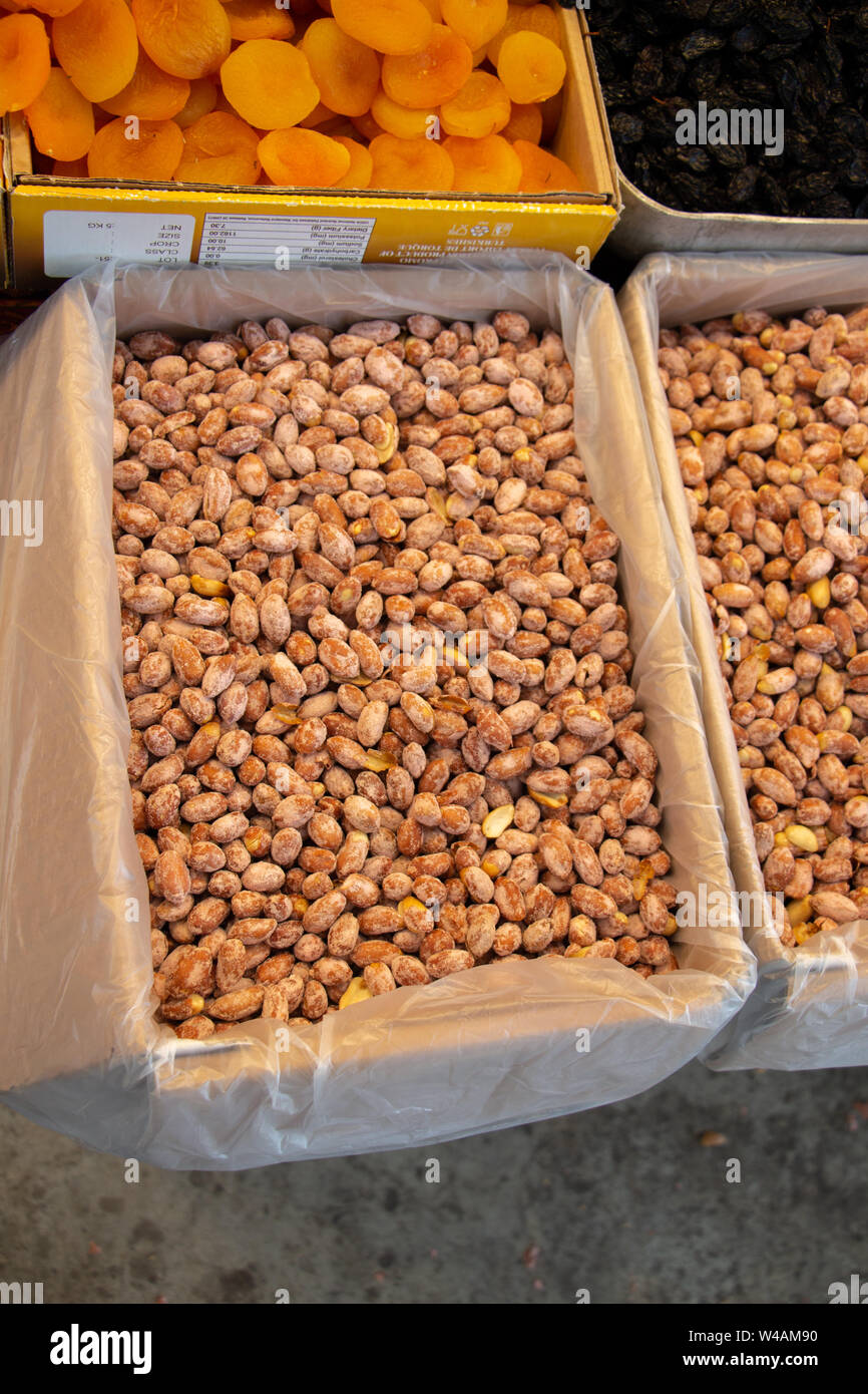 Salted peanuts (groundnuts) on sale in the view Stock Photo Alamy