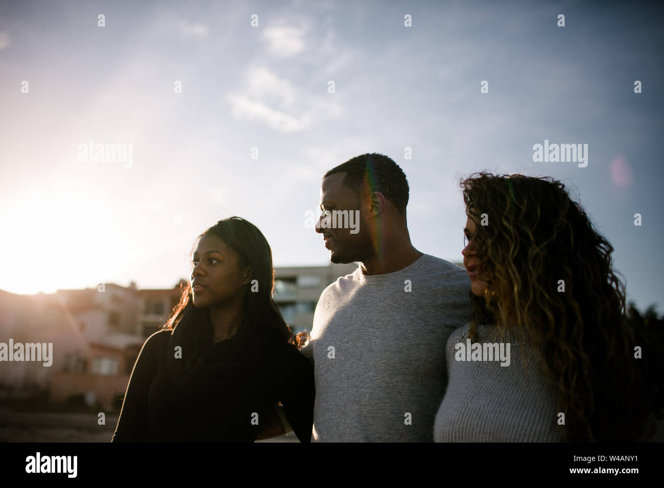 Multi racial family at beach hi-res stock photography and images - Alamy