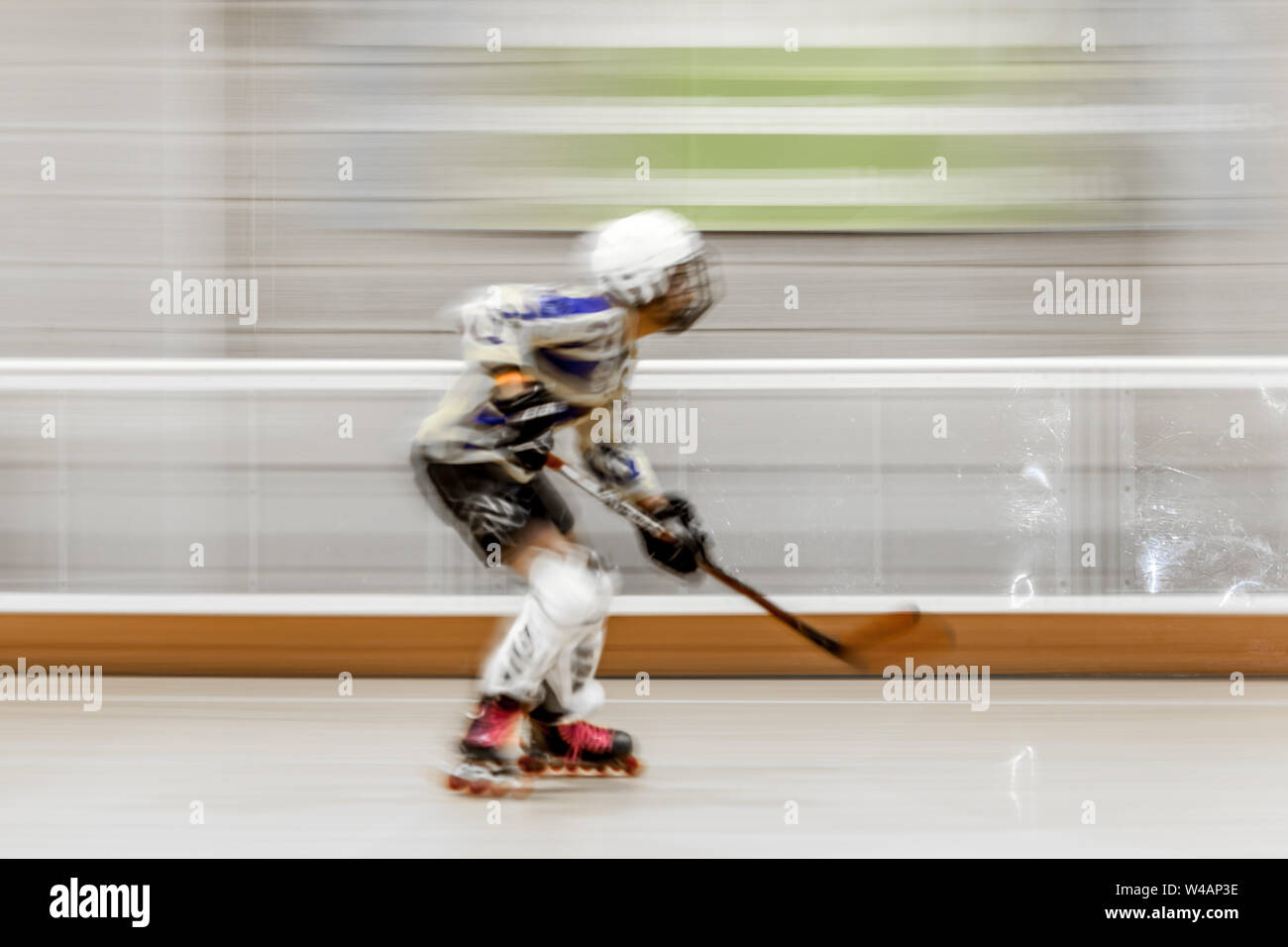 Roller inline hockey match Stock Photo Alamy