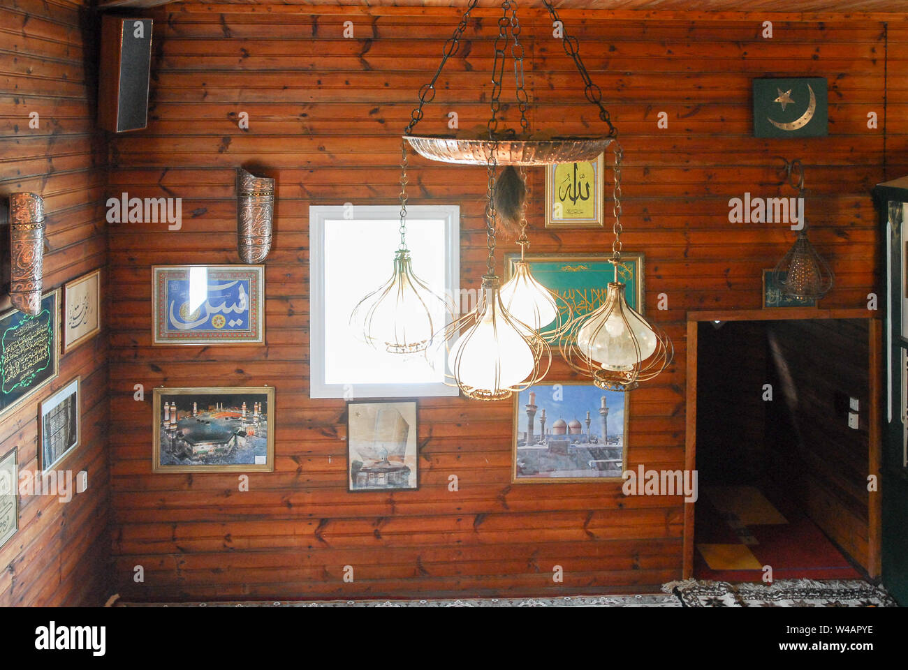 Mihrab in wooden mosque built in XVIII century in Kruszyniany, Poland. July 6th 2008 © Wojciech Strozyk / Alamy Stock Photo Stock Photo