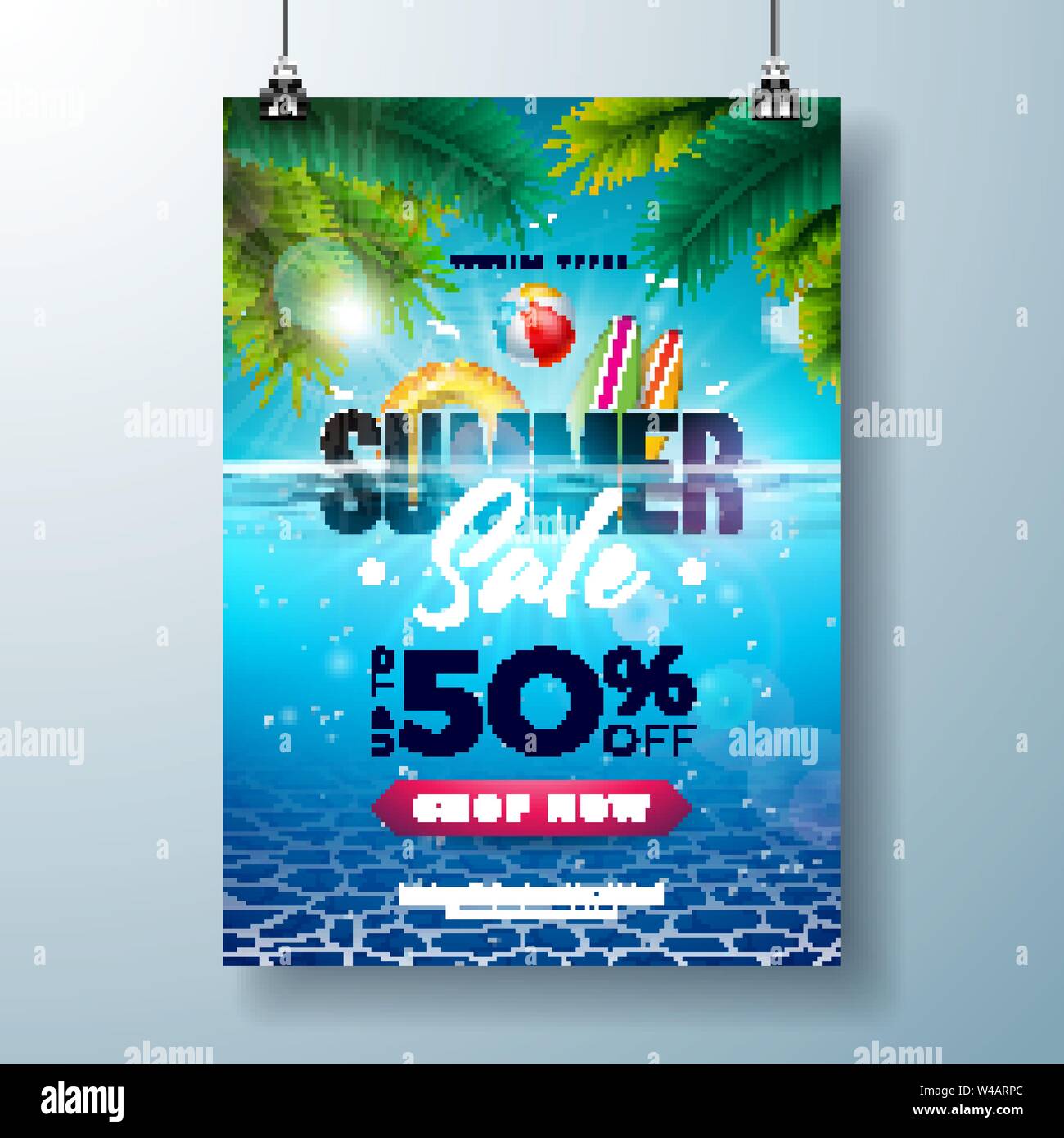 Clearance sale banner, flyer or poster design template Stock Vector Image &  Art - Alamy