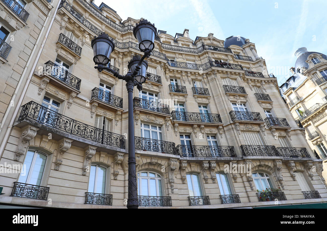 Traditional French House With Typical Balconies And Windows Paris traditional-french-house-with-typical-balconies-and-windows-paris