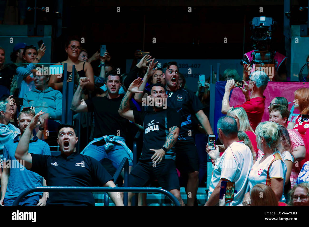 A Celebratory Haka Performed In The Stands During The Medal Ceremony After The Final Between Australia And New Zealand On Day 10 Of The Vitality Netball World Cup 2019 At The M