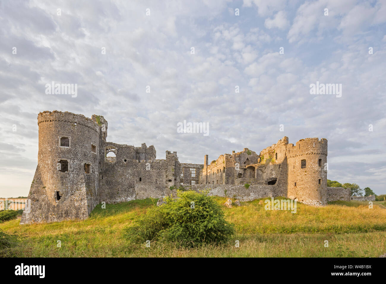 Carew Castle (Welsh: Castell Caeriw) Pembrokeshire, Wales, UK Stock ...