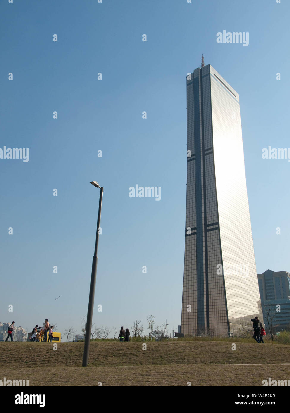 Hanwha 63 Building in Seoul Stock Photo