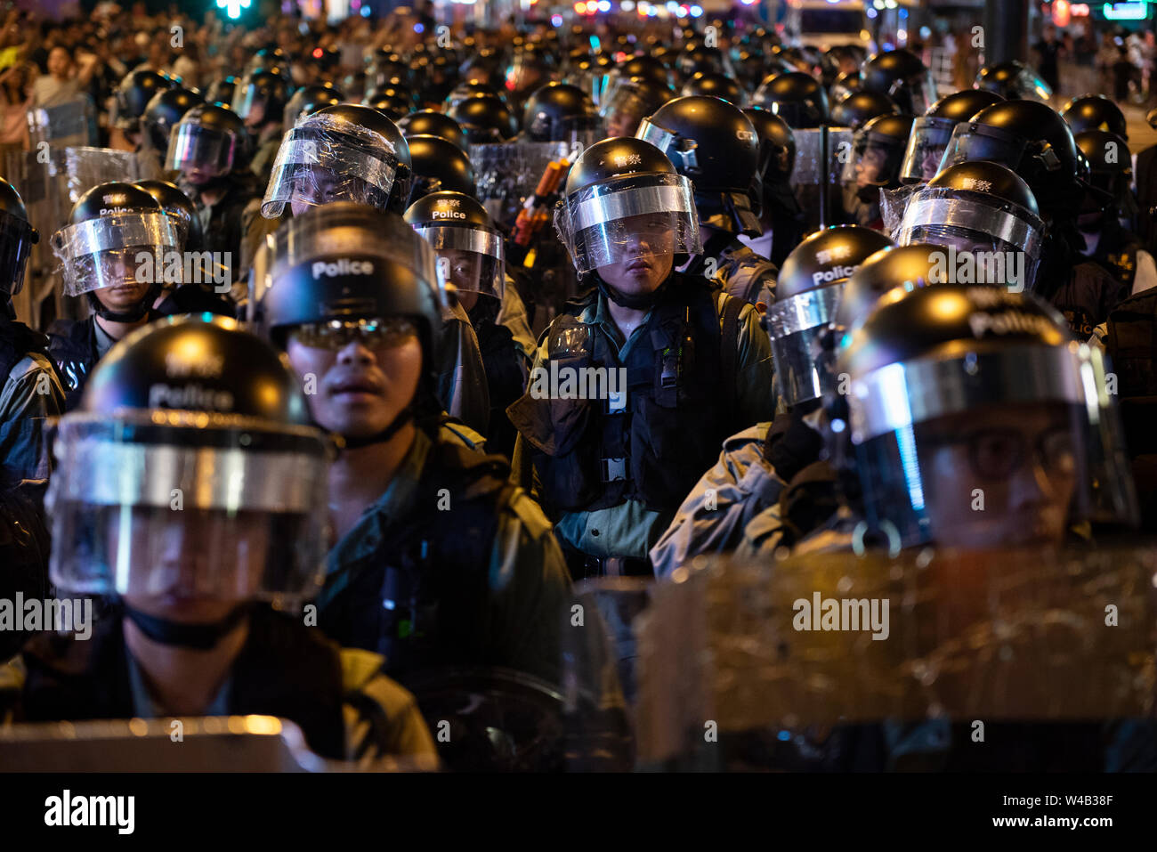 Riot police officers stand hi-res stock photography and images - Alamy