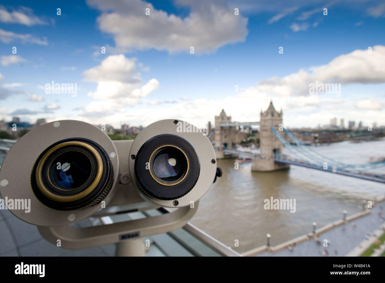 binoculars and Tower Bridge Stock Photo - Alamy