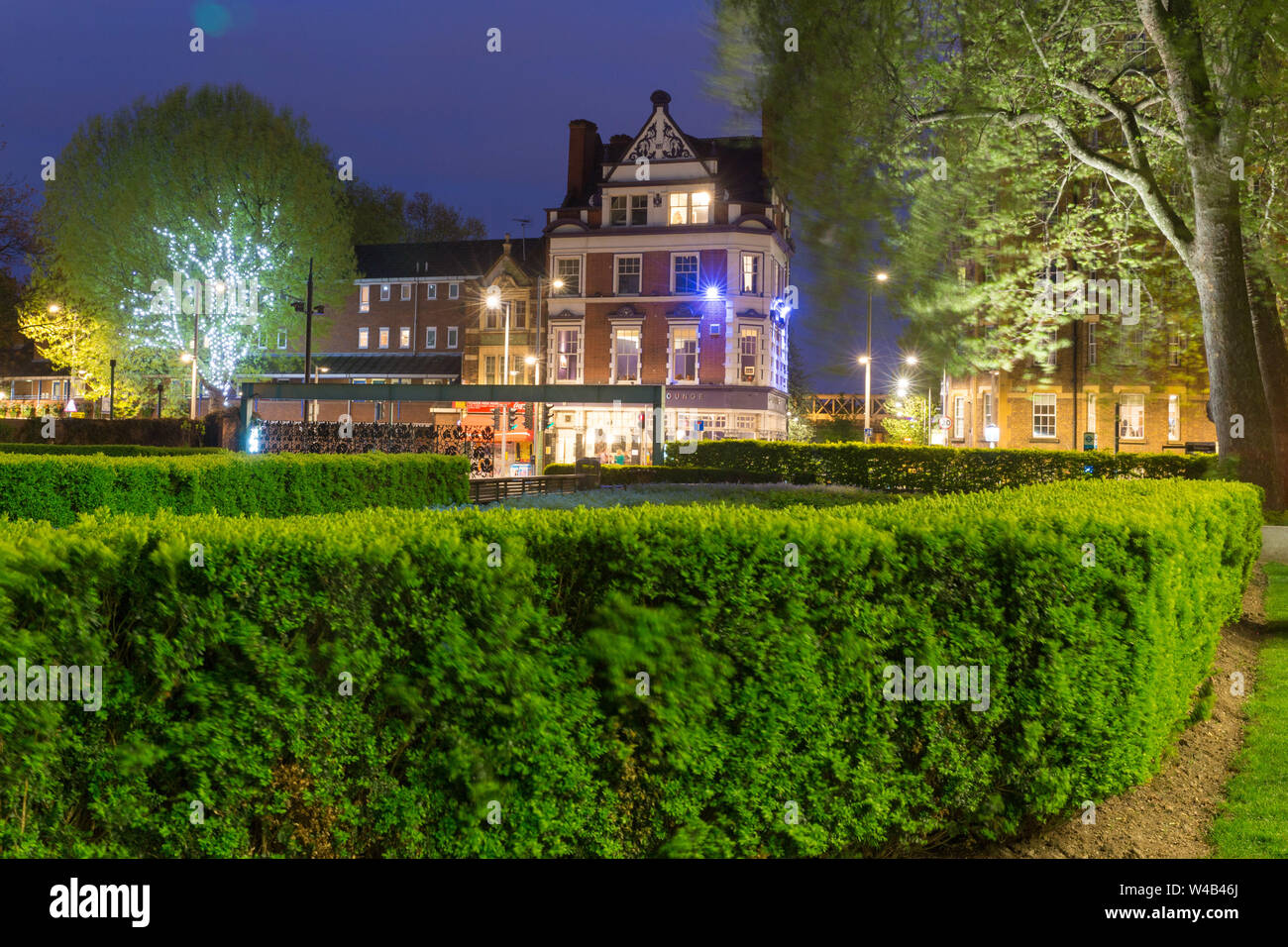 Potters fields park and The Bridge Lounge and Dining Room Stock Photo