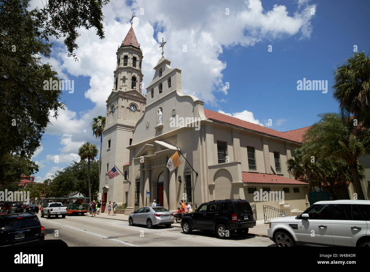 cathedral basilica of St Augustine Florida US USA Stock Photo
