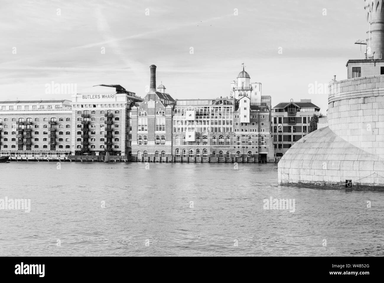 Butlers Wharf, Tower Bridge Stock Photo