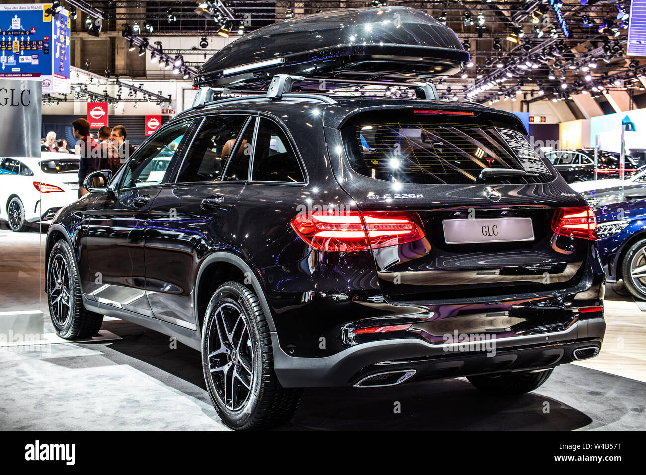 Brussels, Belgium, Jan 2019: Mercedes GLC 220d 4Matic SUV at Brussels Motor  Show, First generation X253 car produced by Mercedes-Benz Stock Photo -  Alamy