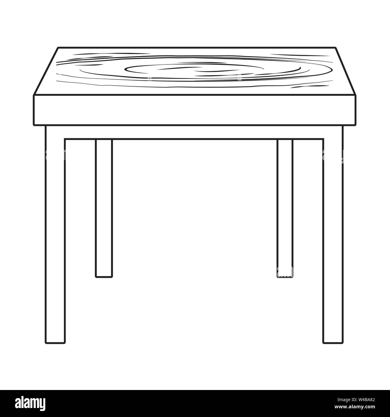 furniture table cartoon vector illustration graphic design Stock Vector  Image & Art - Alamy