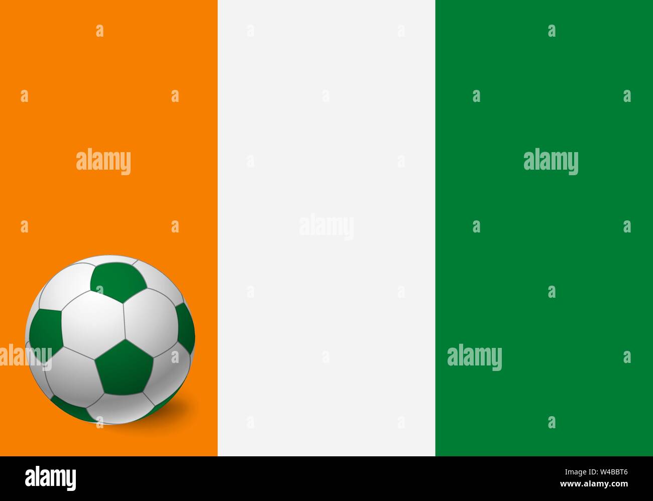 Cote d'ivoire - Ivory Coast flag and soccer ball. National football  background. Soccer ball with flag of Cote d'ivoire - Ivory Coast vector  illustrati Stock Vector Image & Art - Alamy
