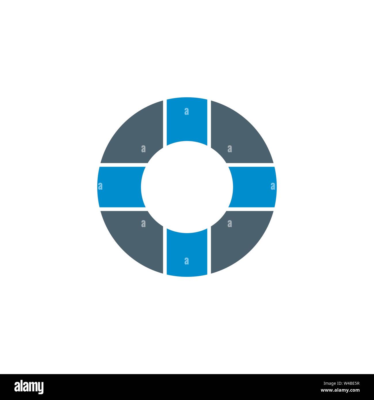 Lifebuoy related vector glyph icon. Stock Vector