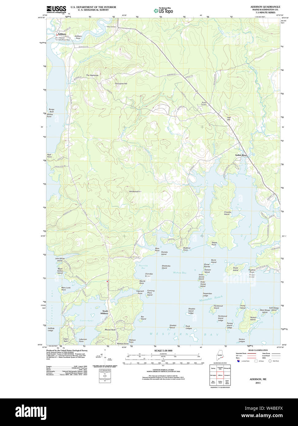 Maine Usgs Historical Map Addison 20110830 Tm Restoration W4BEFX 