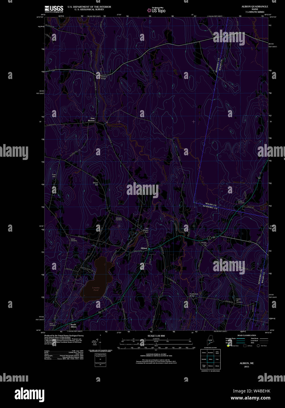 Maine USGS Historical Map Albion 20110906 TM Inversion Restoration