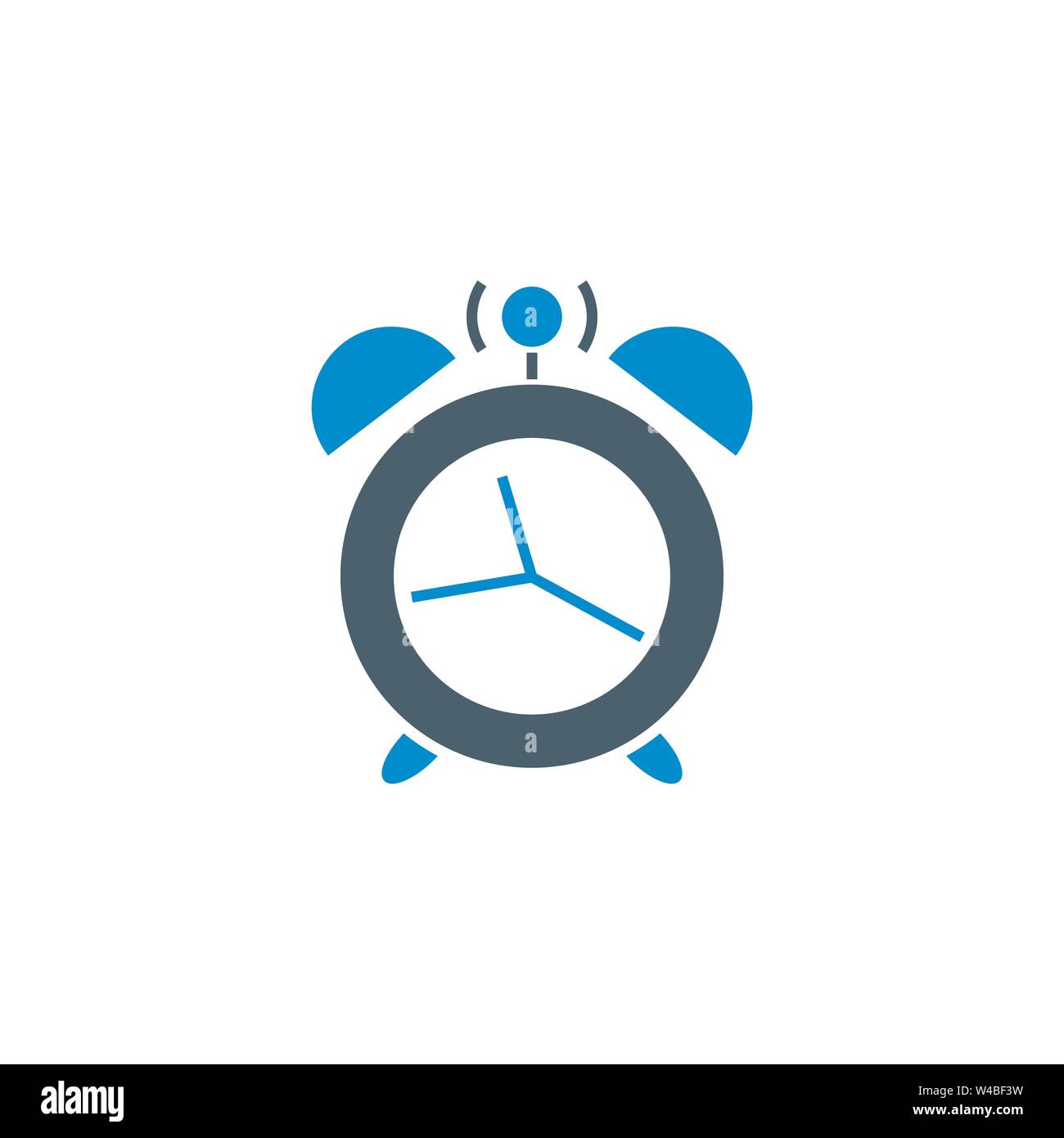 Alarm Clock related vector glyph icon. Stock Vector