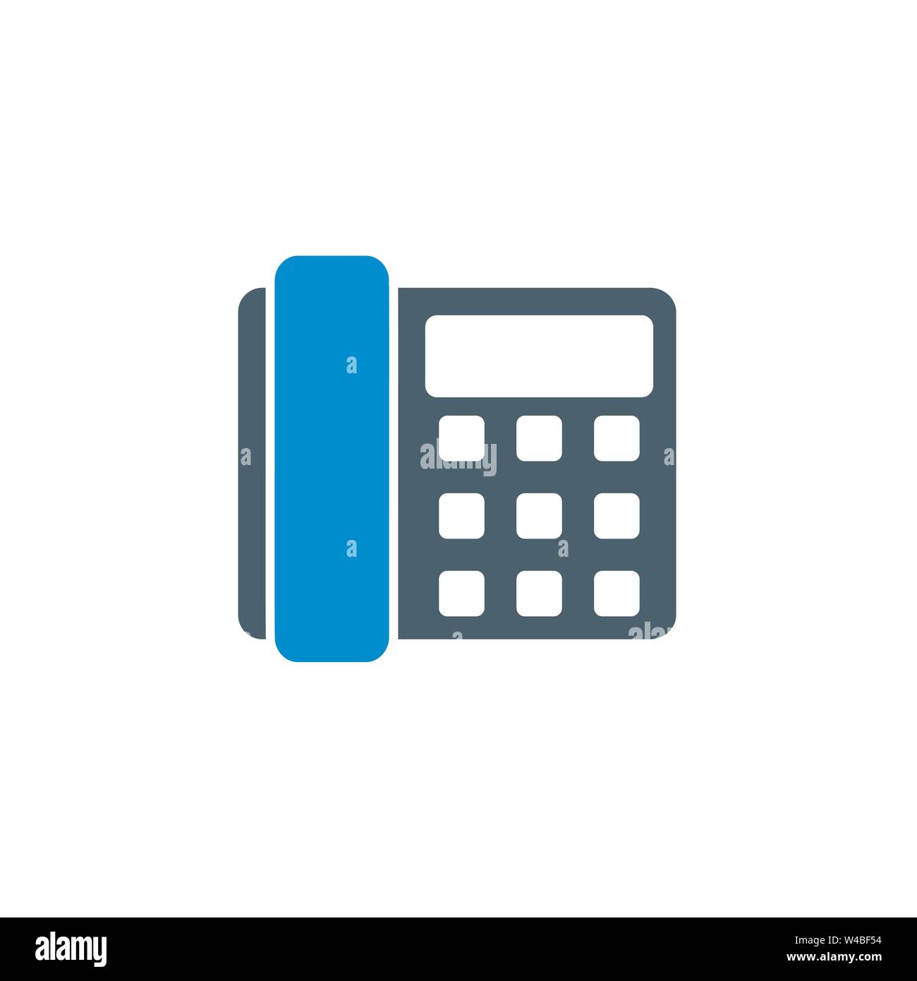 Office Phone related vector glyph icon. Stock Vector