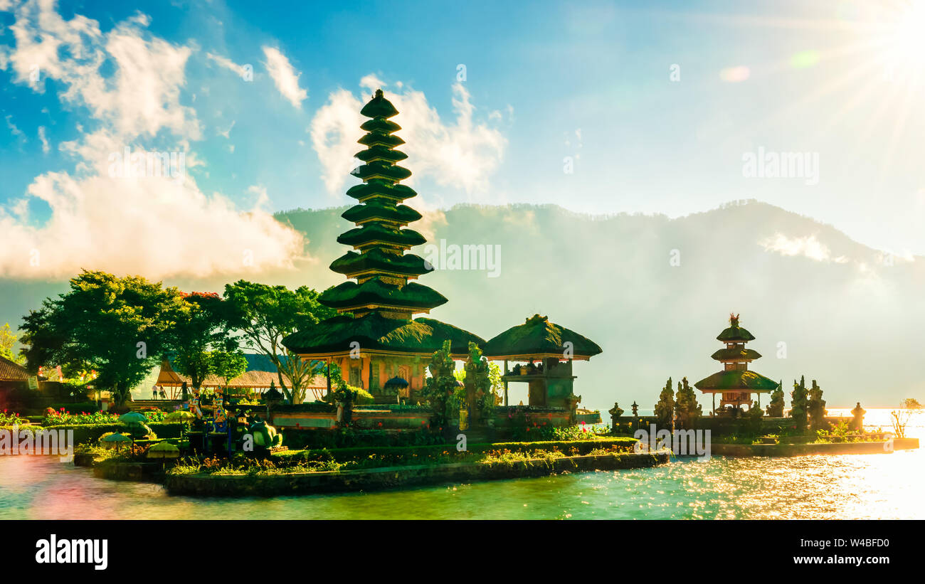 Pura Ulun Danu Bratan Temple In Bali Island Hindu Temple In