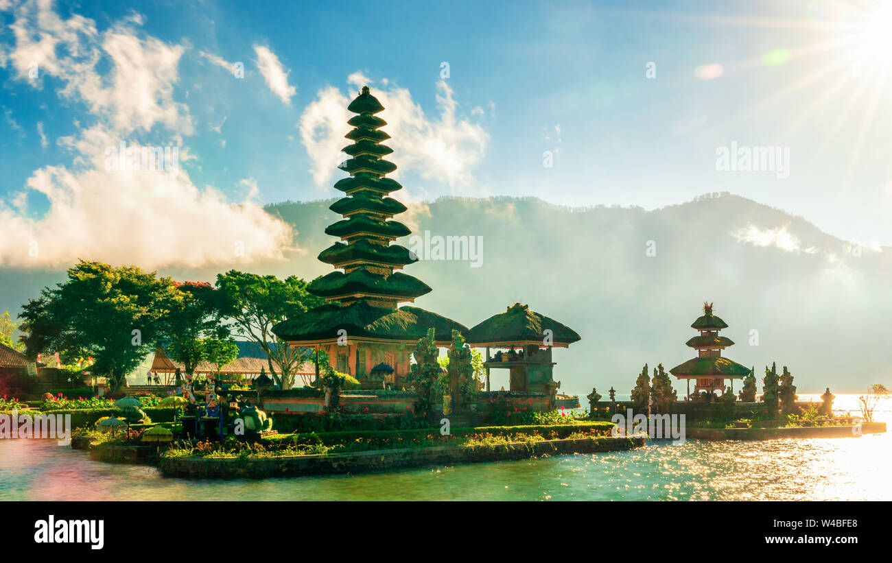 Pura Ulun Danu Bratan Temple In Bali Island Hindu Temple In