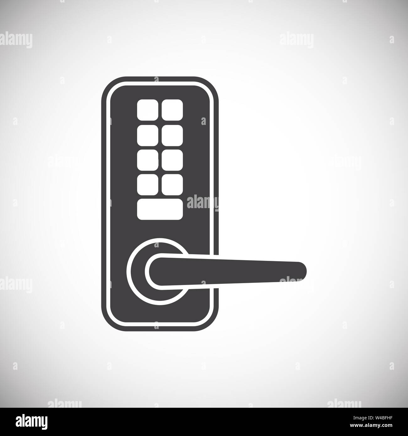 Smart Lock Icon On Background For Graphic And Web Design Simple