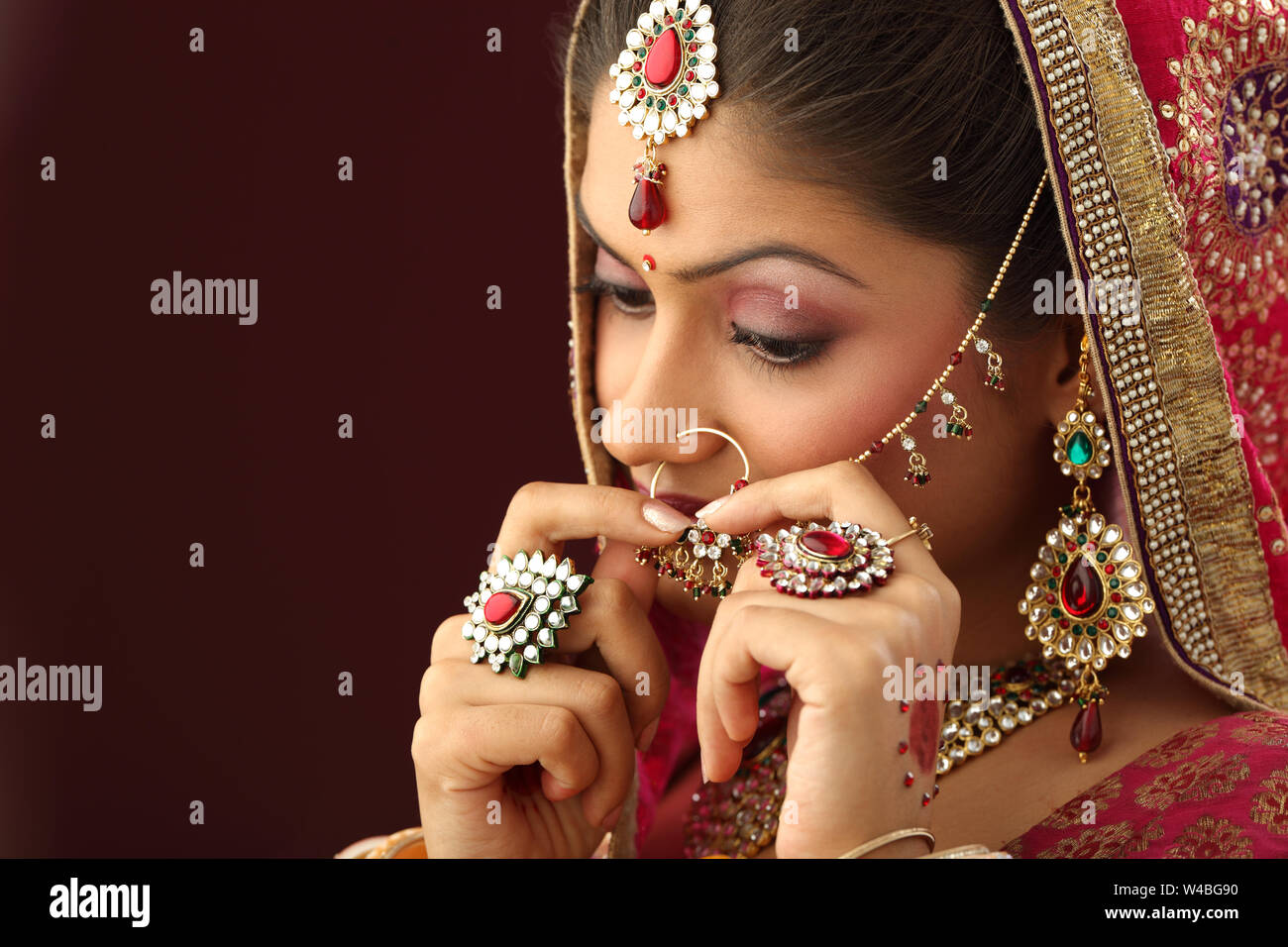 Indian nose ring | Pakistani bridal wear, Pakistani bridal jewelry,  Pakistani bridal