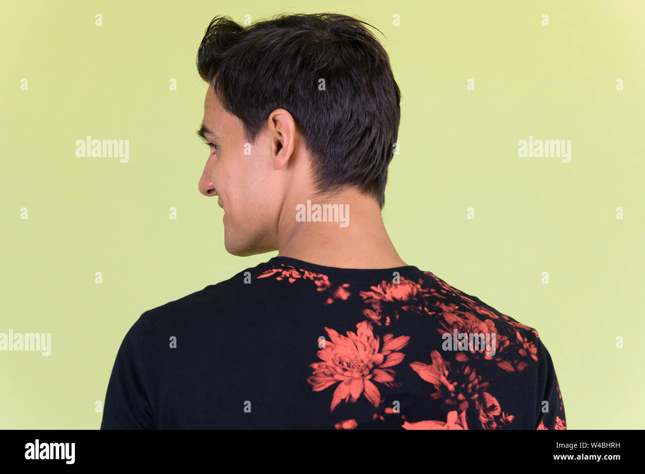 Closeup rear view happy young hi-res stock photography and images - Alamy