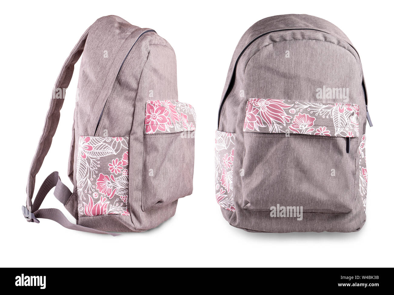 sporty  backpack isolated on white background Stock Photo