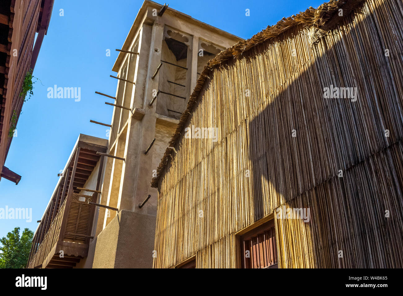 The building of the reed in the old style Stock Photo Alamy