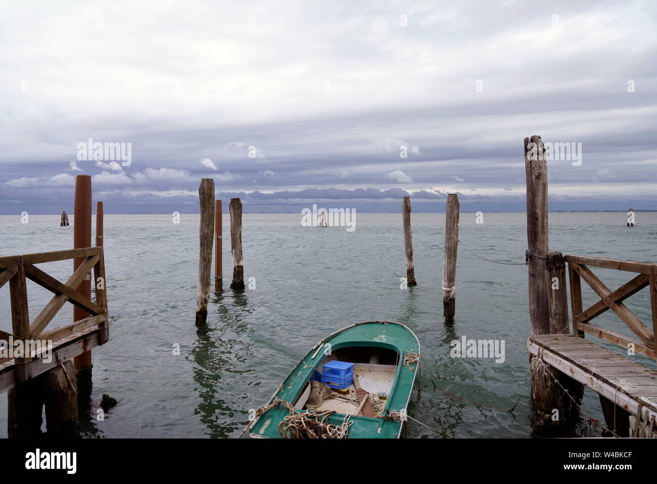 Still life with sea before the storm Stock Photo