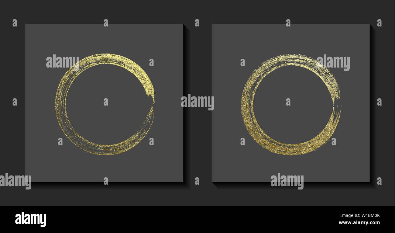 Round Grunge Golden Frame On A Gray Background Circle Luxury Vintage Border Label Logo Design Element Hand Drawn Shape Vector Illustration Gold Brush Abstract Wave Stock Vector Image Art Alamy Round Grunge Golden Frame On A Gray Background Circle Luxury Vintage Border Label Logo Design Element Hand Drawn Shape Vector Illustration Gold Brush Abstract Wave Stock Vector Image Art Alamy
