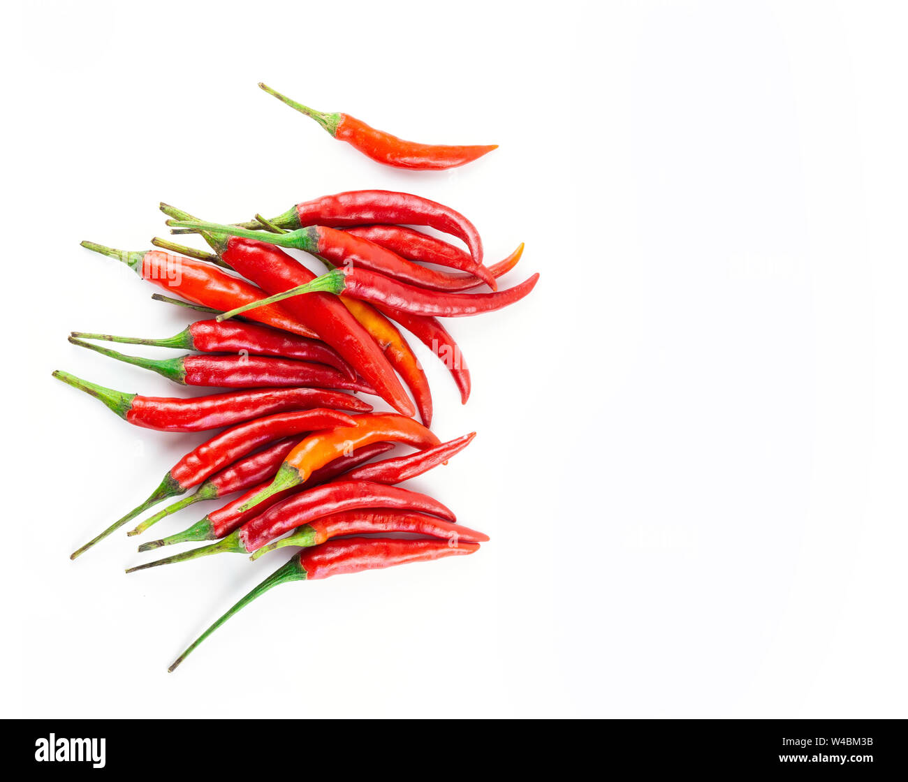 Red chili pepper isolated on a white background Stock Photo - Alamy