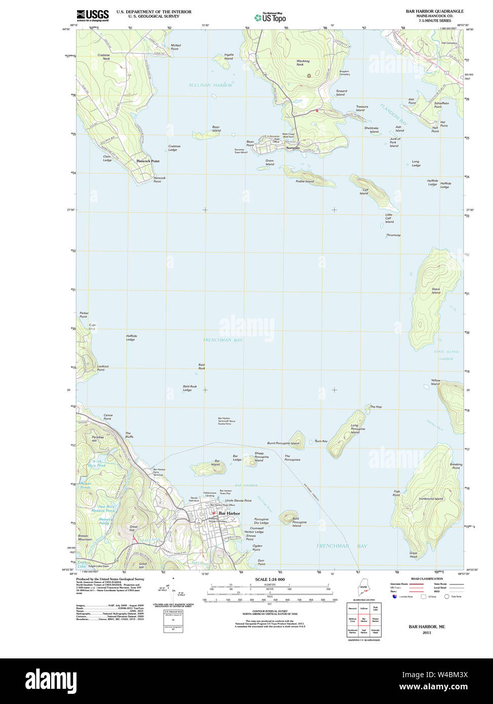 Maine USGS Historical Map Bar Harbor - Maine Usgs Historical Map Bar Harbor 20110919 Tm Restoration W4BM3X 